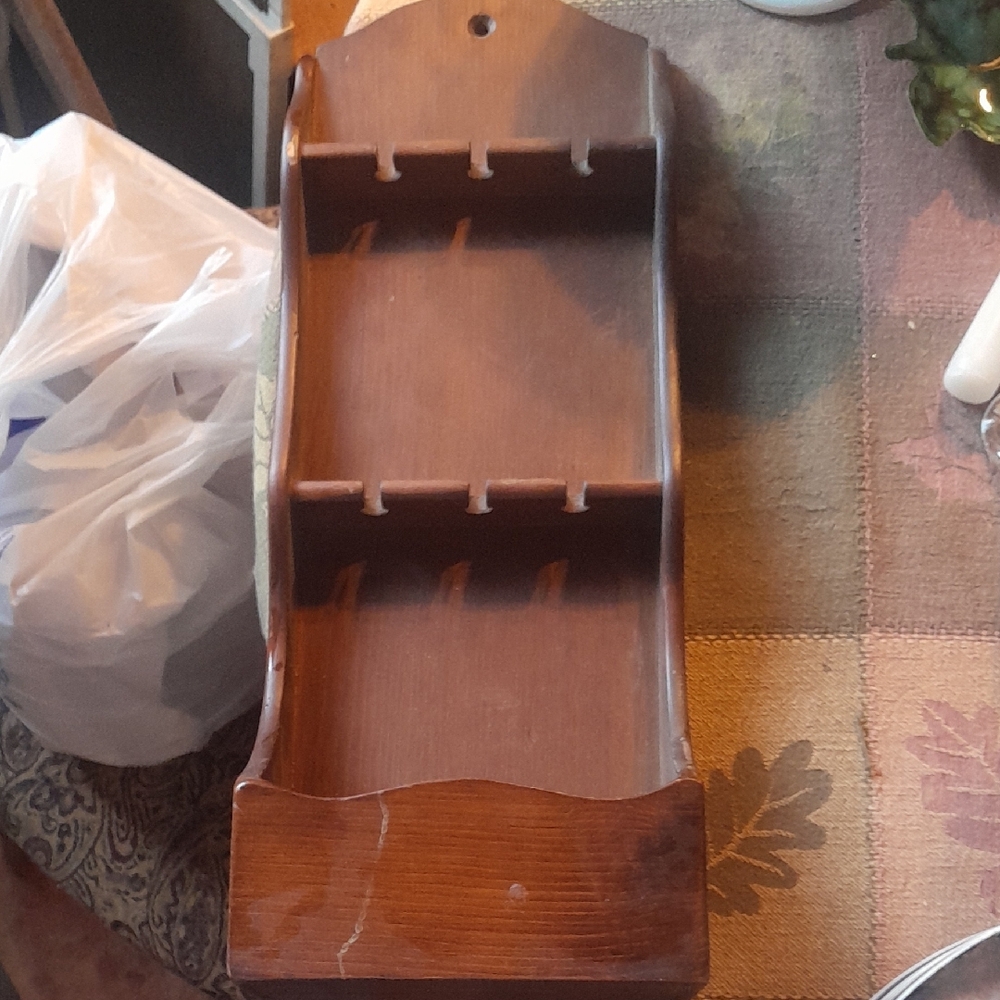Wooden Wall-Mounted Spoon Rack